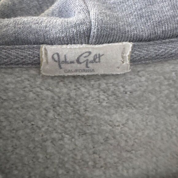 John Galt Gray Cropped Hoodie Jacket Womens - Picture 3 of 6
